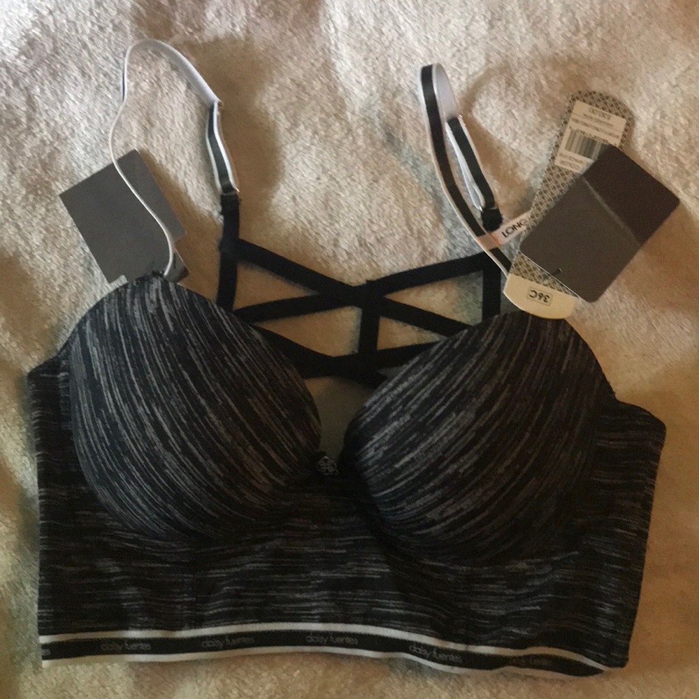 Cute strappy back bra.